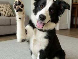 5 prachtige Border Collie-puppy's