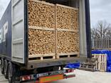 Birch Firewood in Crates and Net Bags - фото 1