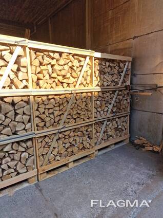 Kiln-Dried Birch Firewood in Wooden Boxes | KD Birch Logs in Crates