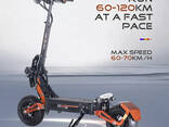 Dual Motor 5000w 48v High Powered 12inch Road Tire Electric Scooter - фото 3