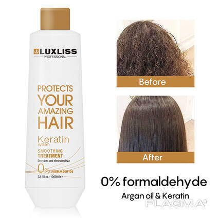 Кератин для волос LUXLISS Keratin System Formaldehyde Free от Keratin Europa