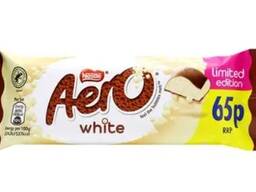 Nestlé – Aero – White – Delikatna mleczna czekolada z białymi bąbelkami – 36 g. ..