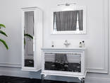 Bathroom Storage Furniture Set Amande white black - фото 1
